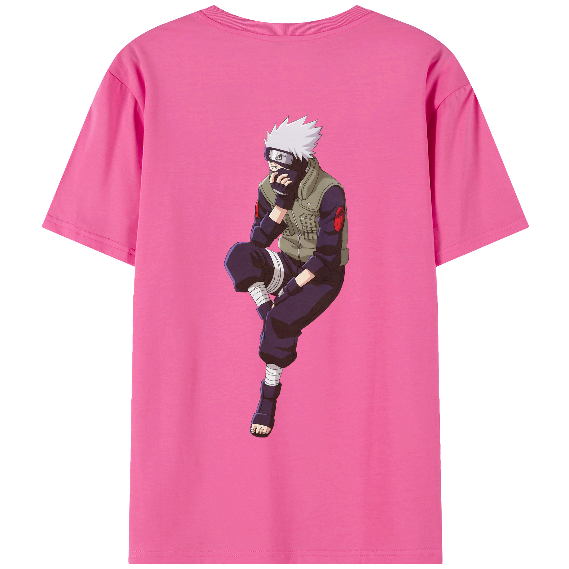 （画像用） NARUTO -ナルト- はたけ カカシ Hatake Kakashi レディース半袖Tシャツ(バックプリント)